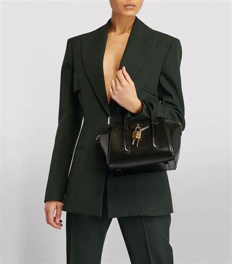 givenchy mini antigona glossy olive green|givenchy lock bag.